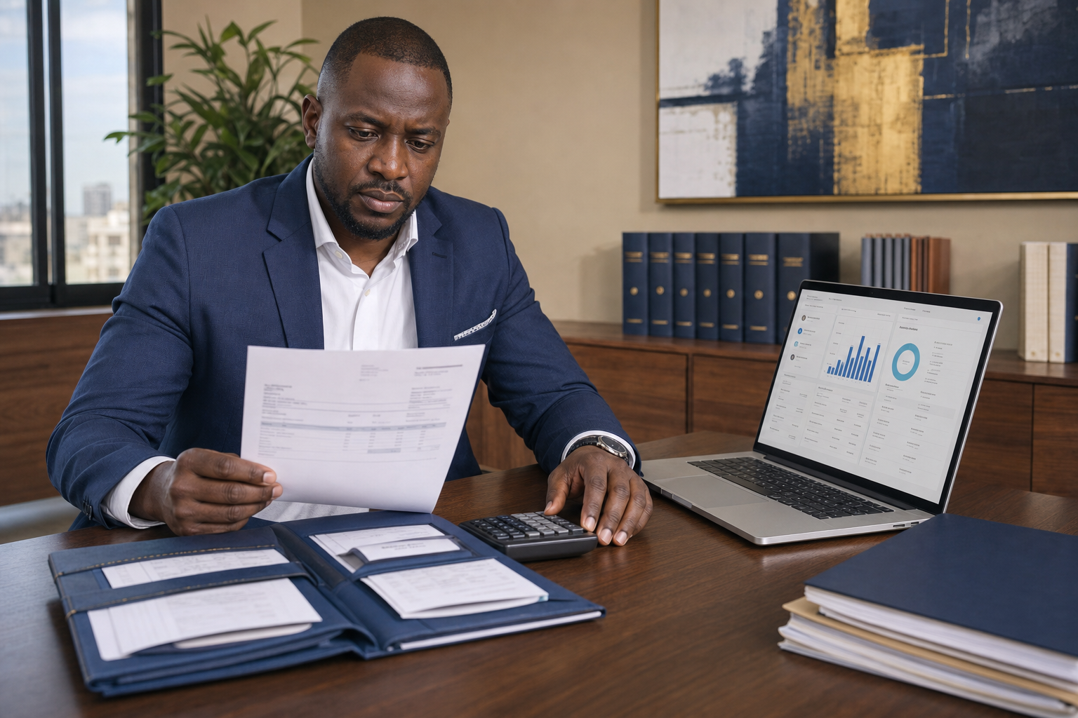 Cabinet d’avocats africain suivant honoraires et paiements